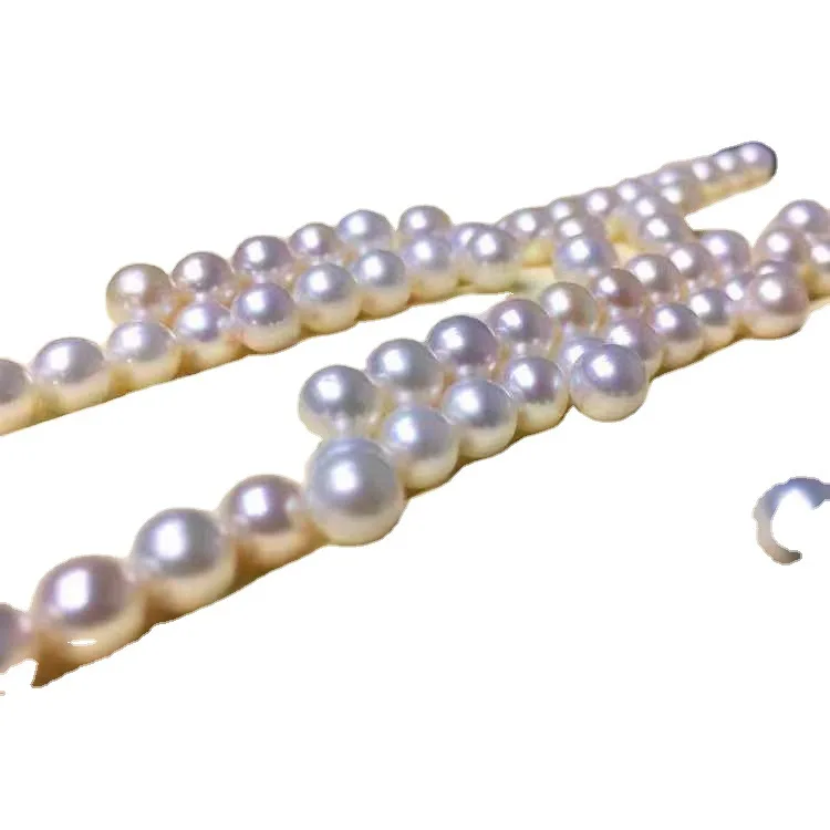Wholesale Half Drilled 2mm~10mm Round Natural Fresh Water Pearl 3A Quality Pearl White Purple Pink Beads For Earring Making