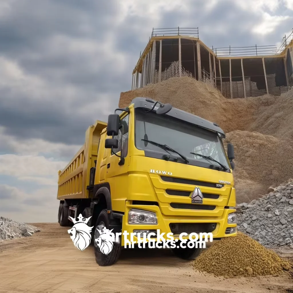 Howo 8x4 Dump Truck Weichai Engine 380Hp Construction Heavy Truck Fast Euro 2 Manual/Automatic Transmission Diesel Fuel Left