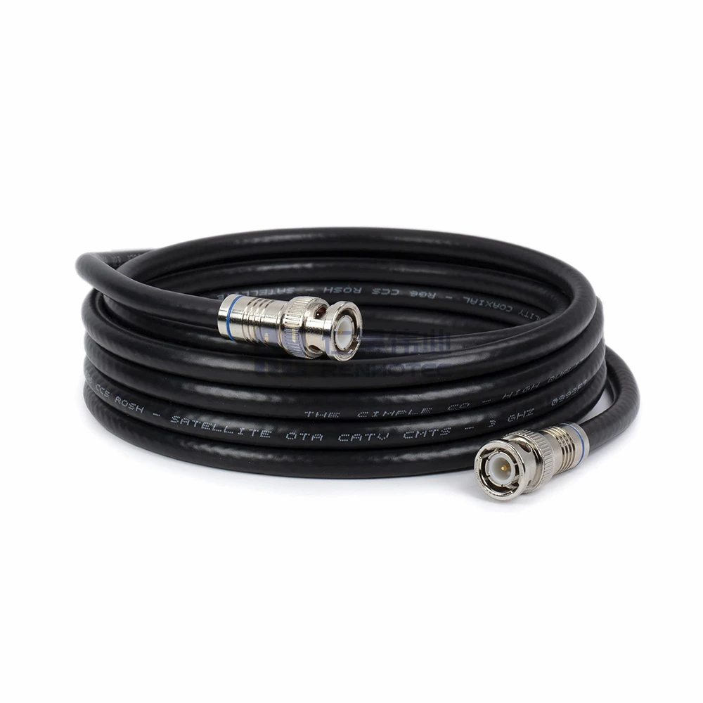 Professional Grade Low Loss Cable 75 Ohm RG6 HD-SDI Triaxial BNC Cable