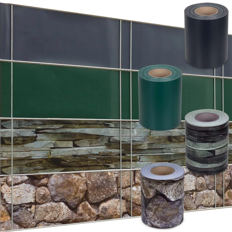 50 m x 19 cm pvc free sichtschutz fence strip tarpaulin roll sichtschutzstreifen for garden screen privacy protection