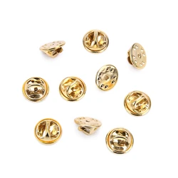 100pcs Copper Spur Pin Micro Chapter Accessories Round Head Cap Pins Butterfly Cap For Jewelry Making