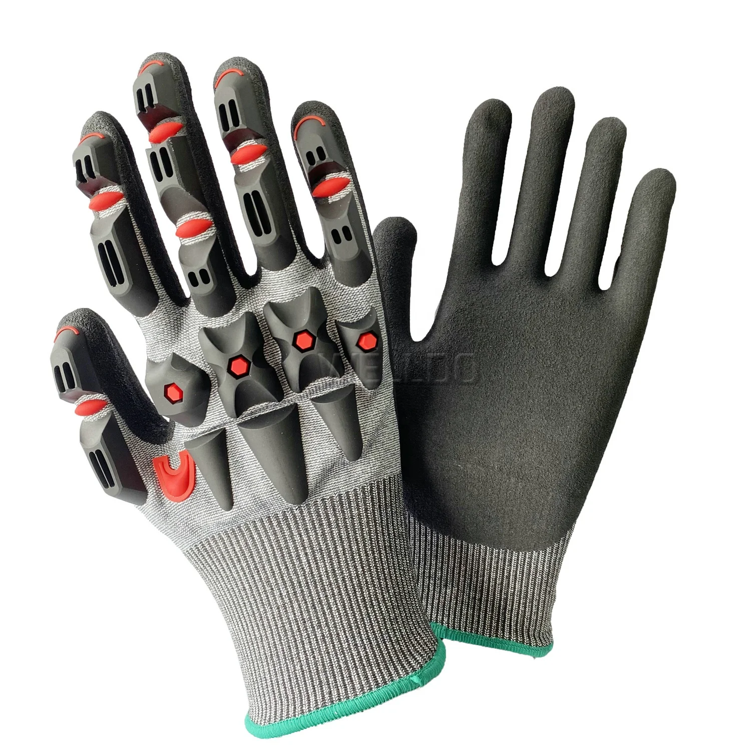 EN388 TPR Industrial Protective Mechanical cut resistant anti impact work safety gloves
