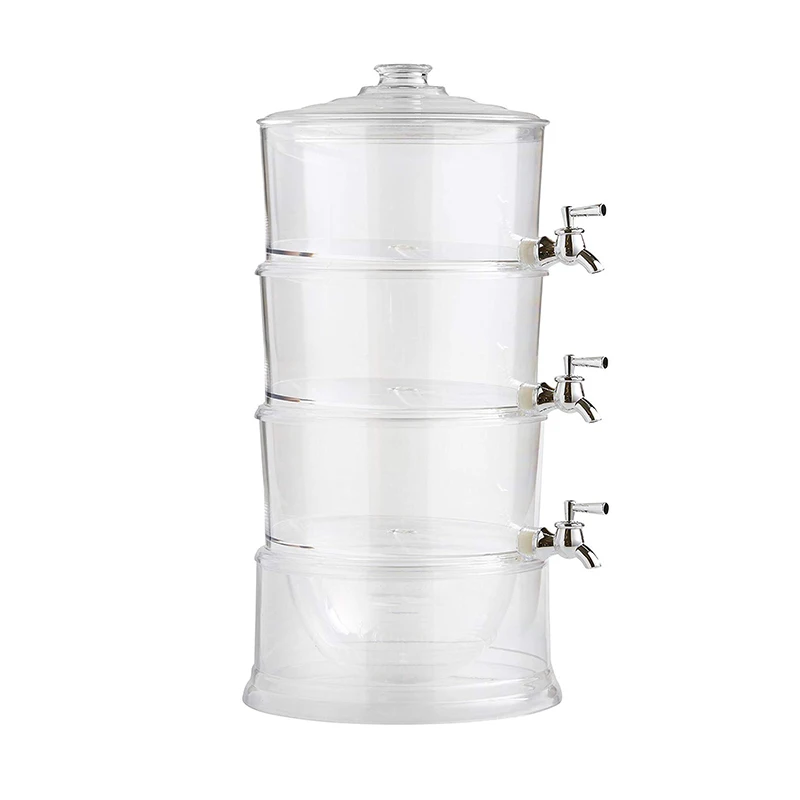 3 Tank Plastic Insulated Beverage Dispenser Cold Drink Dispenser Juice