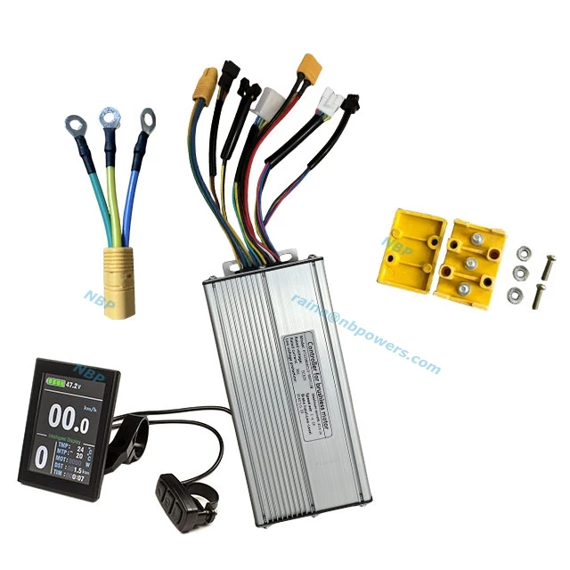 36/48/52V 40Amps KT 12MOZ Sine Wave Controller with Display Optional for 48V 52V2000W MTX Electric Bike Bicycle Hub Motor Parts