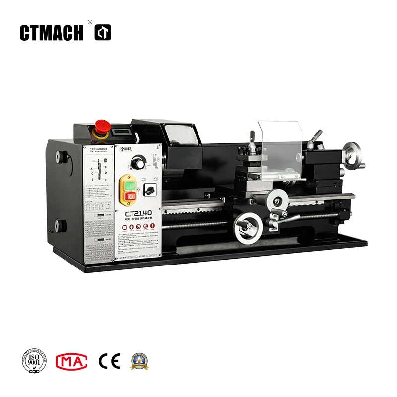 CT2140 manual lathe machine metal lathe turning machine Mini metal lathe for hobby