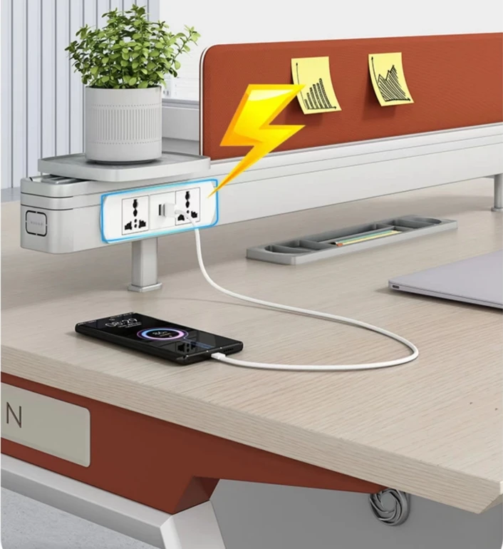 2022 Top Fashion luxury executive open space 2 person office workstations desk