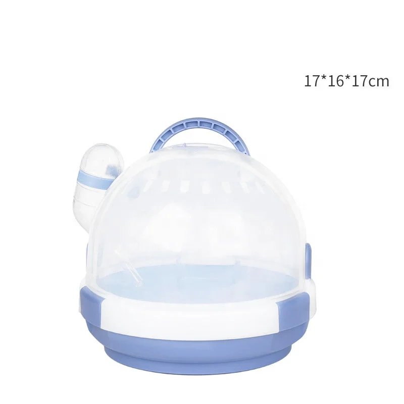 Small Pet Kennel Portable Lock Design With 60ml Water Bottle Comfortable Ventilation Outdoor Cage For Bear Hamster