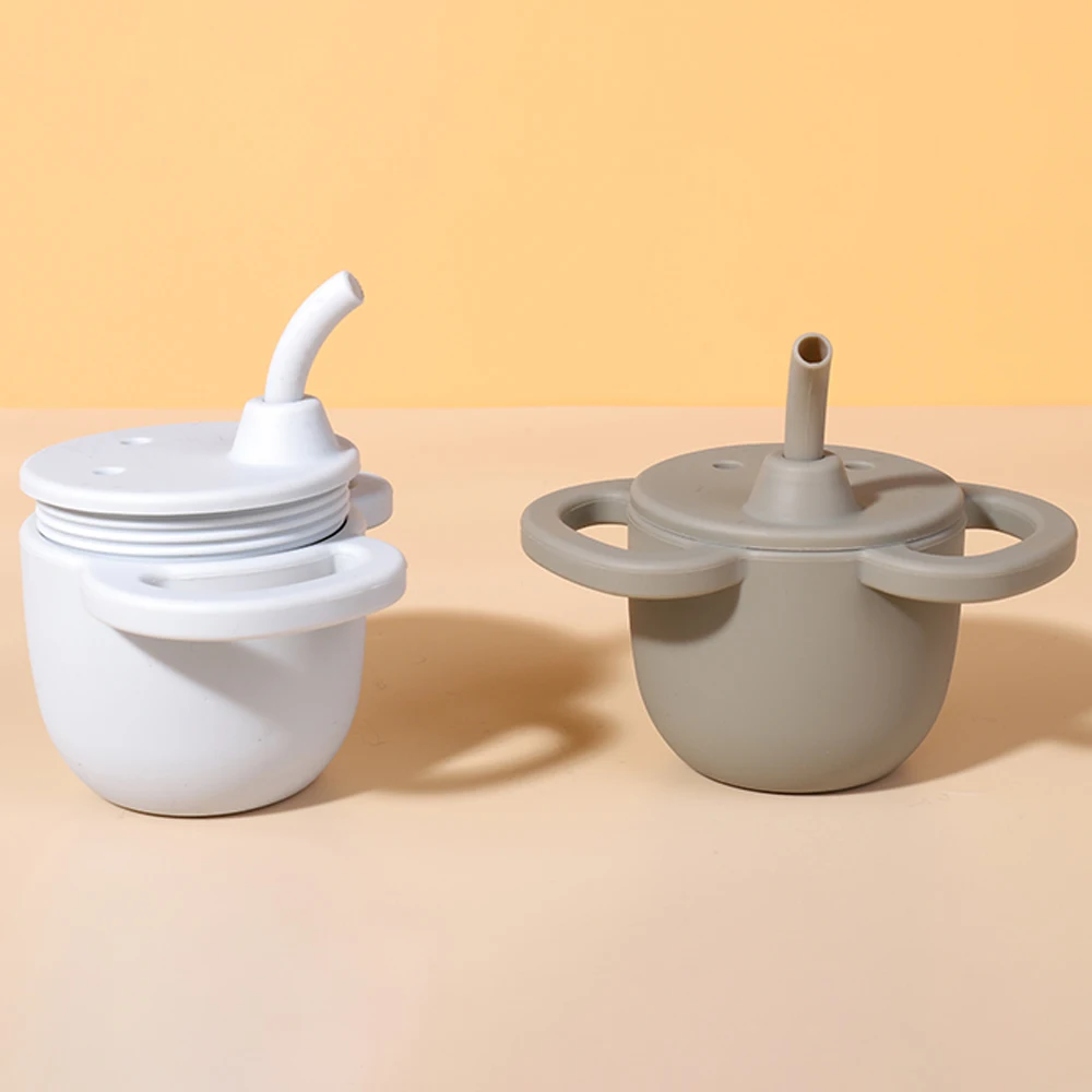 New Design Silicone Baby Cups Children Toddler Sippy Cups Training Cup With Handle