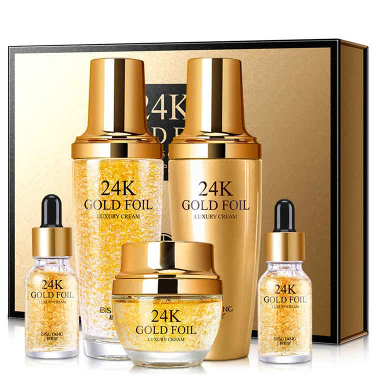 Private Label 24K Gold Creams Facial Care Set Whitening Skin+Care+Set Anti Aging Face Cream Set