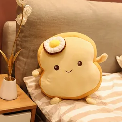 Wholesale Custom Long Toast Bread Sliced Shape Plush Throw Pillow Soft Doll Funny Food Small Cute Stuffed Stuffed Animals Toys