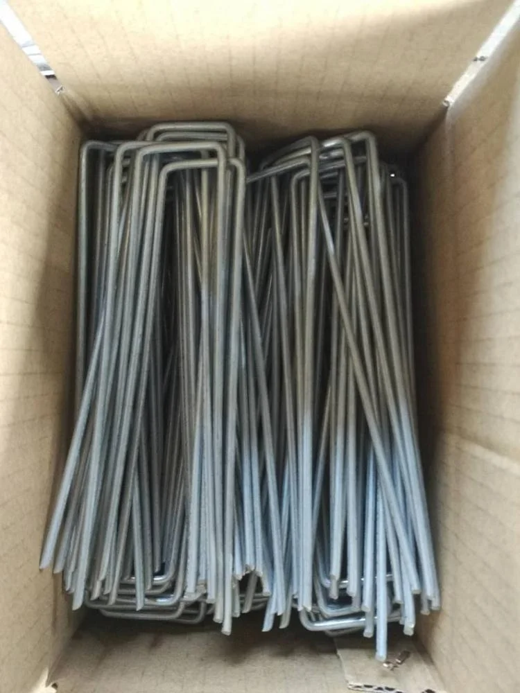garden landscape fabric pins U shaped sod staple
