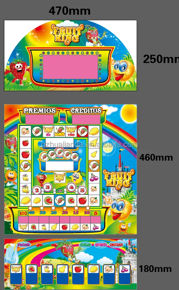 HL PCB board Fruit King Game 1 3 5 Mario Game Console Kit Coin-Operated Game Console Kit