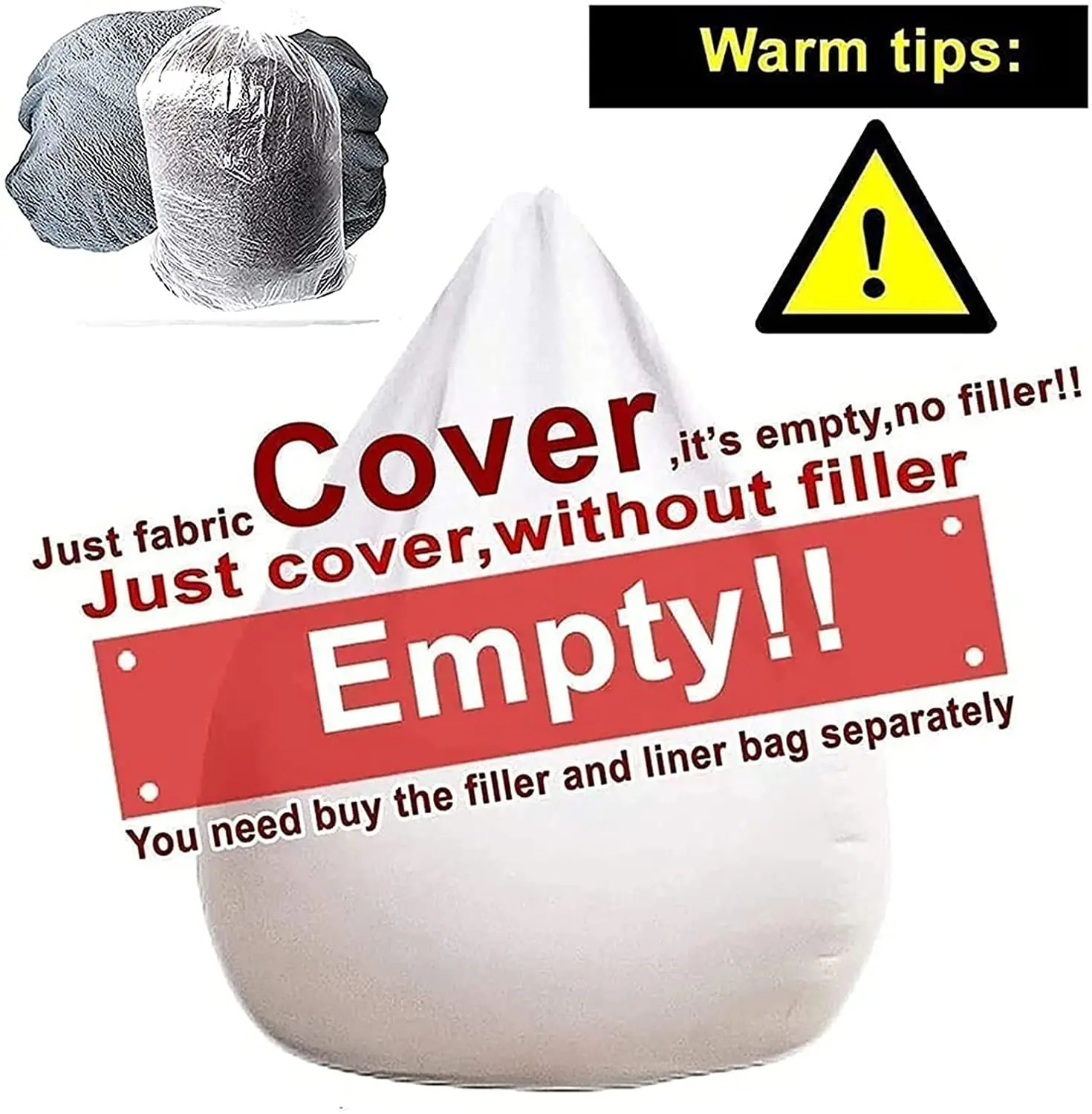 Free Sample Hot Sales 7ft Round Unstuffed Faux Fur Plush Soft Giant Big Large lazy Sofa Bed Bean Bag Sofa Cover for Living Room