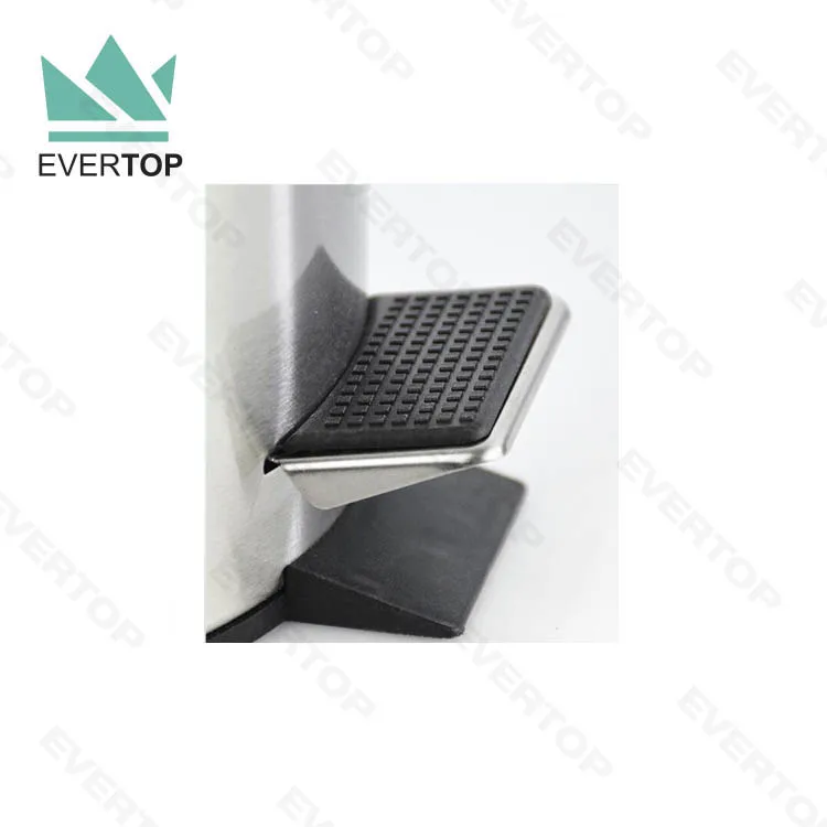 PD-S01  8L 12L 20L 30L Stainless Steel Soft Close Foot Pedal Dustbin Step Dust Bin Round Trash Bin Pedal Bin 12L China Trash Can