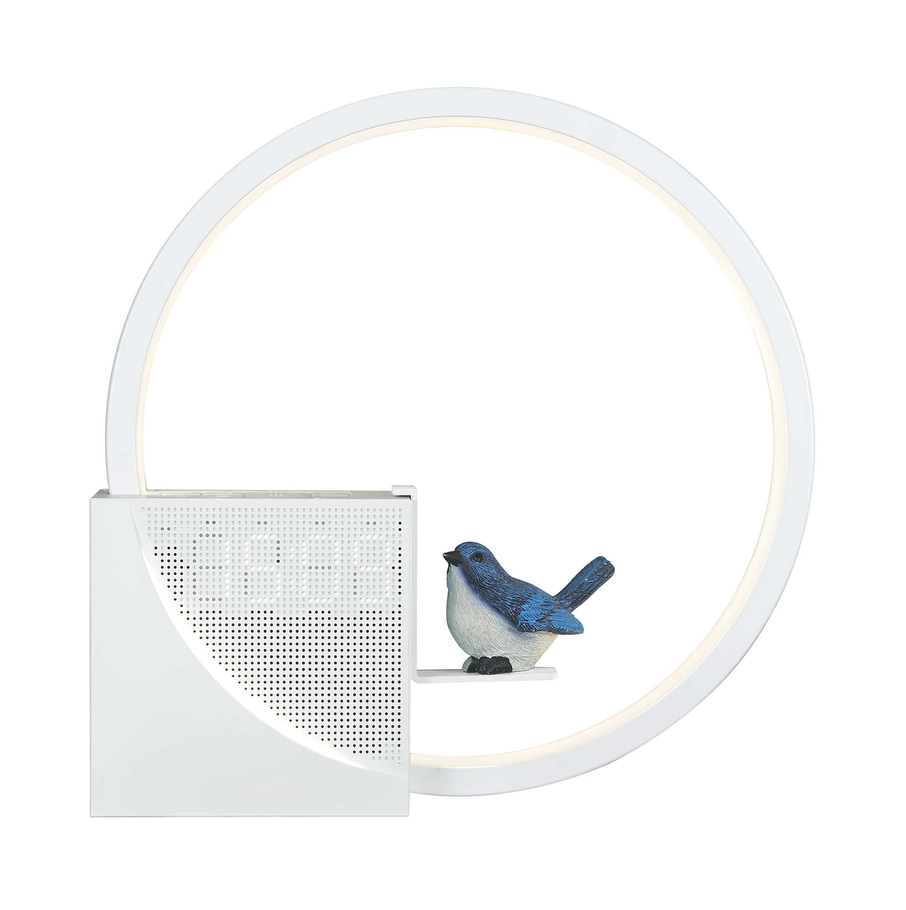 Breathing Light Time Display 3 Grade Brightness Dual Alarm Clock  Bedside Lamp with White Noise Machine