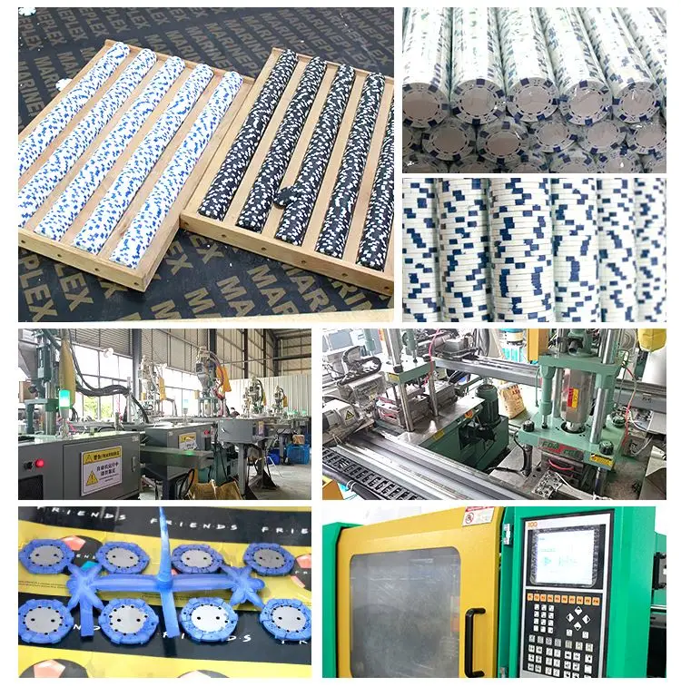 Customised Logo Hologram Sticker 40*3mm 11.5g Casino ABS and Metal Slug Ready to ship Poker Chips