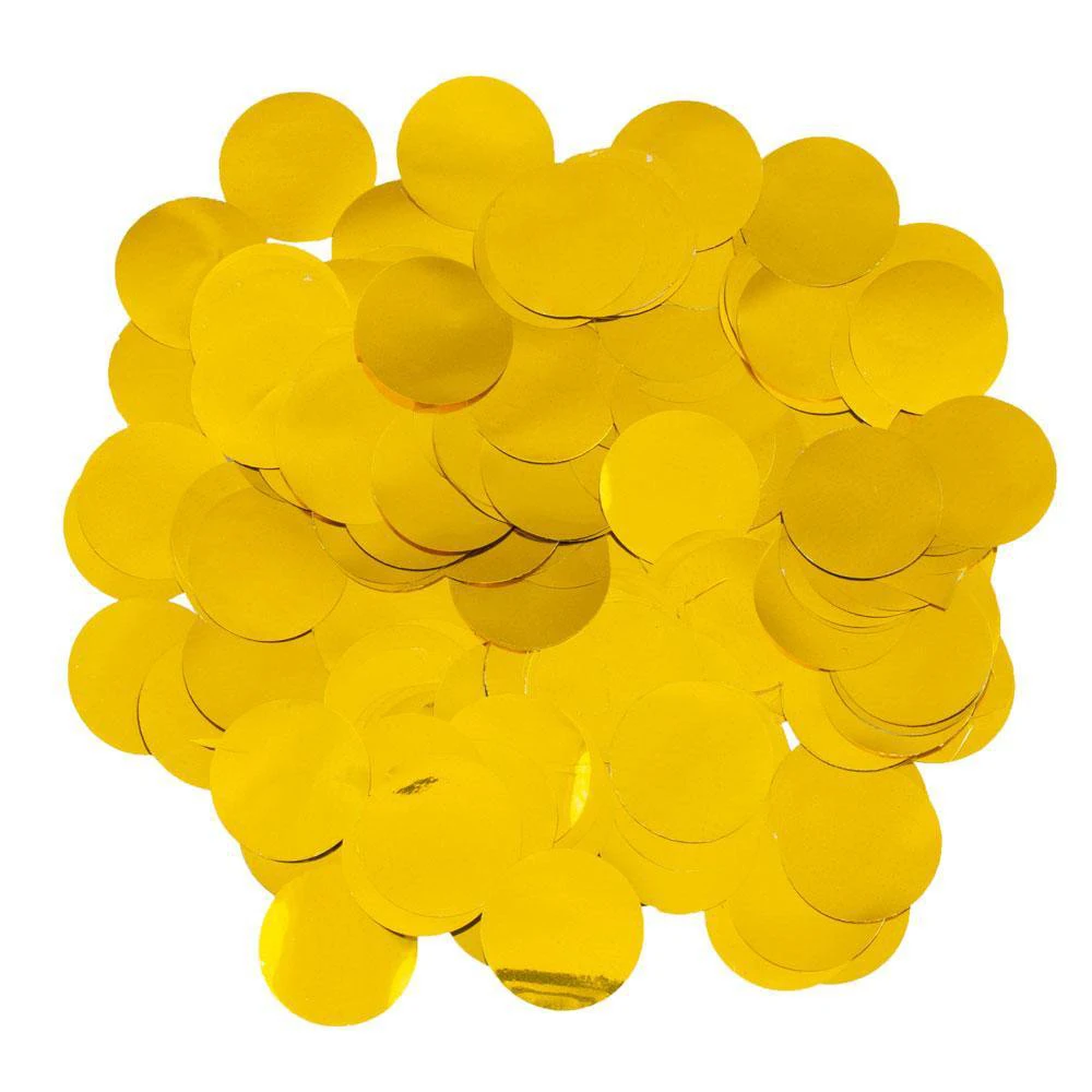Gold Sparkling Round Dot Confetti Metallic Glitter Foil Circle Confetti for Party Table Scatter Wedding Festival DIY Decoration