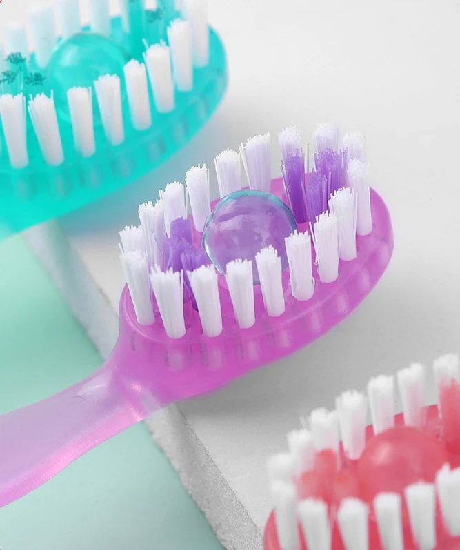 Toothbrush manufacturer private label adult plastic tooth brushes wide head  wheat straw handle toothbrush