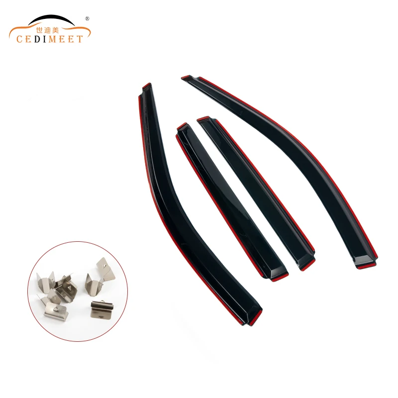 Vent Visor Rain Deflector Sun Visor Automotive Exterior In Channel Window Visor For Jeep Grand Cherokee 2011-2018