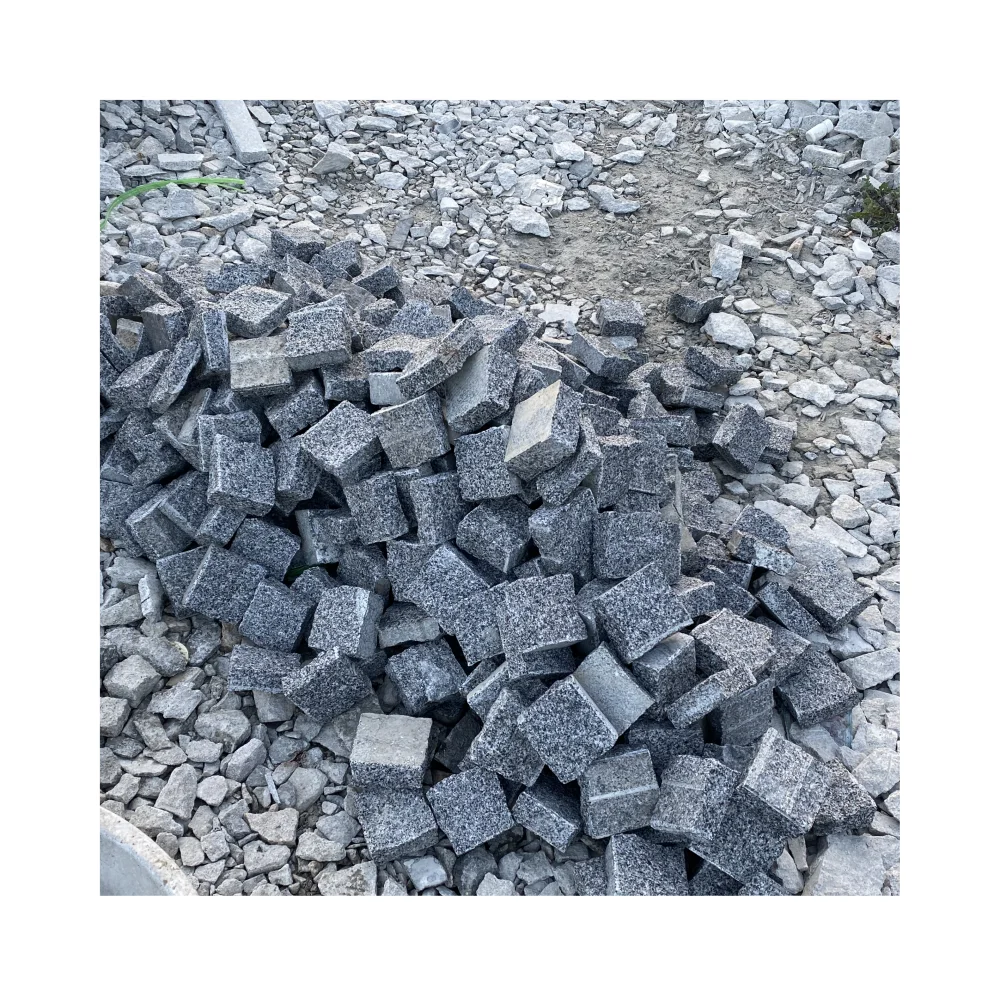 outdoor dark grey granite paver for driveway cheap paving stone
