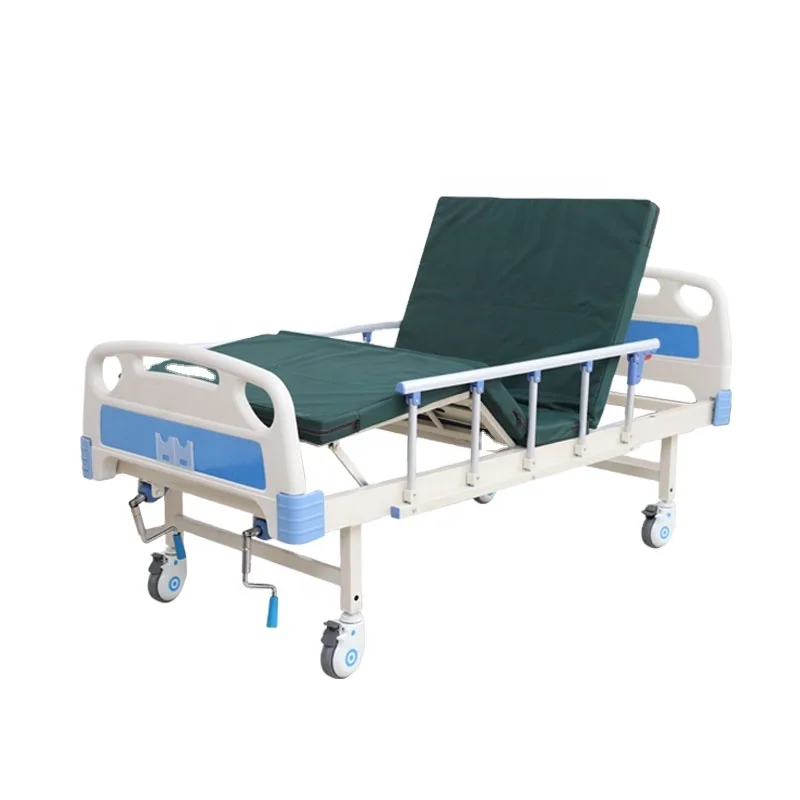 Hot Selling manual 2 Crank Medical Bed 2 Function Hospital Bed Nursing Bed For Patients