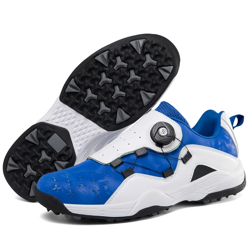 high quality Custom New Style Waterproof real Leather Men Golf Shoes Women for sale