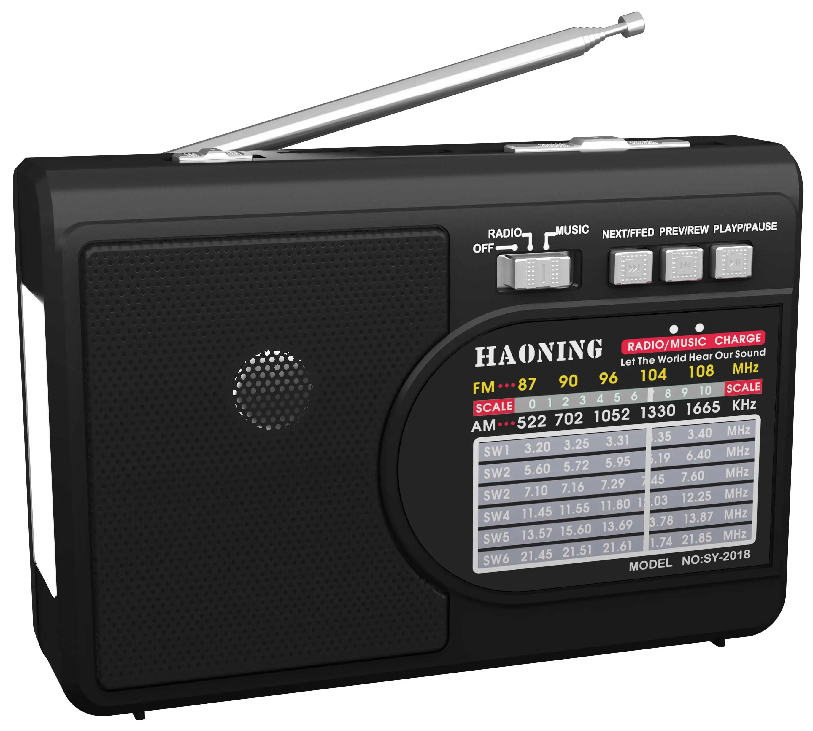 RX-1313BT хорошего качества Am Fm Портативные радиостанции Перезаряжаемый Usb tf факел свет приемник синий зуб светодиодный фонарик радио