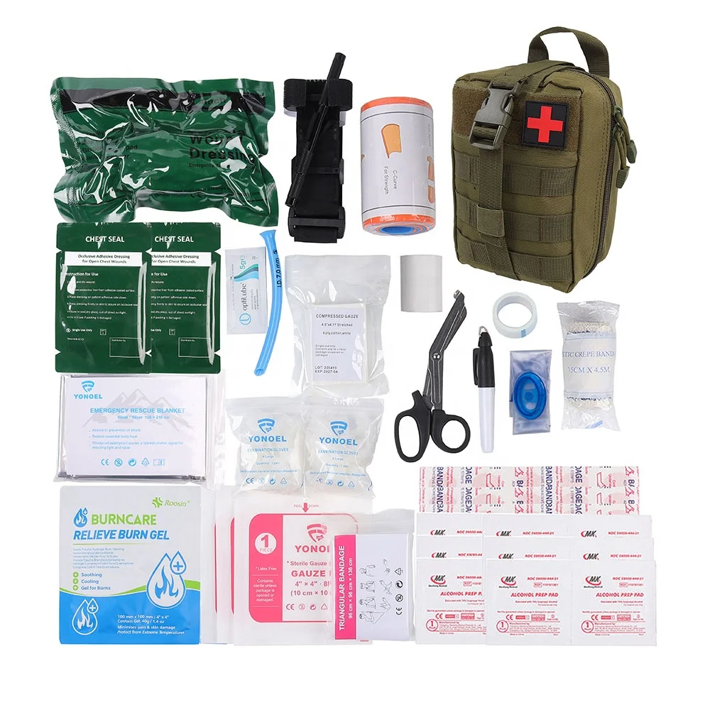 New IFAK Tactical First Aid Kit Waterproof Emergency First Aid Survival Kit With Combat Tourniquet And Chest Seal