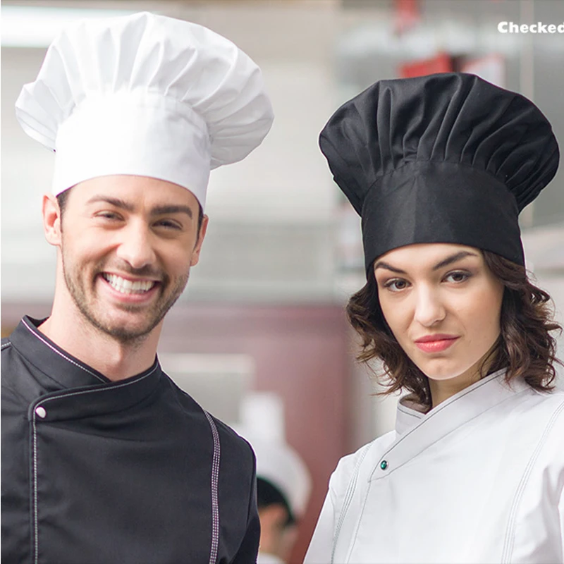 CHECKEDOUT Wholesale custom color adjustable fashion professional hotel restaurant chef hat