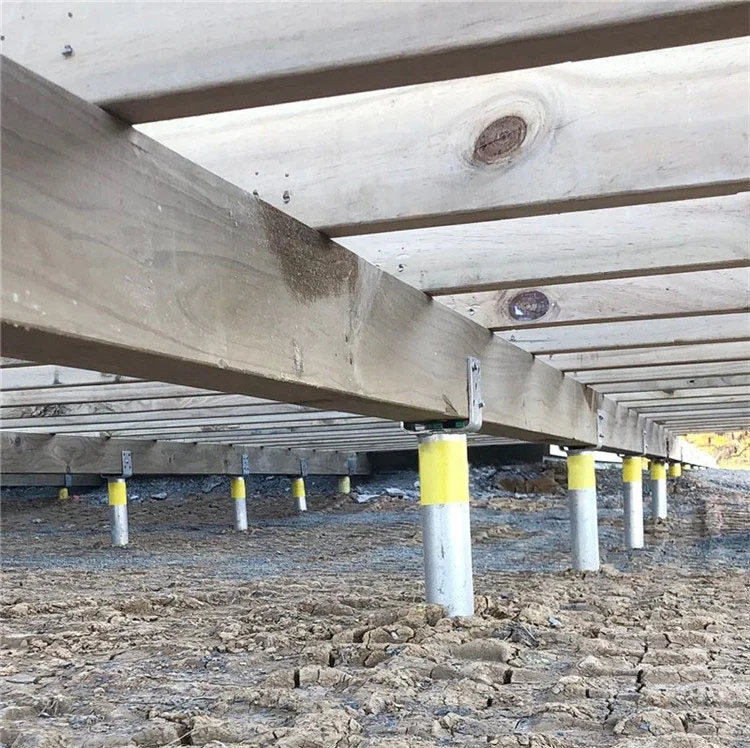 SOEASY Hot Dip Galvanized Spiral Earth Anchor Wooden Deck Helical Pile Ground Screw Foundation