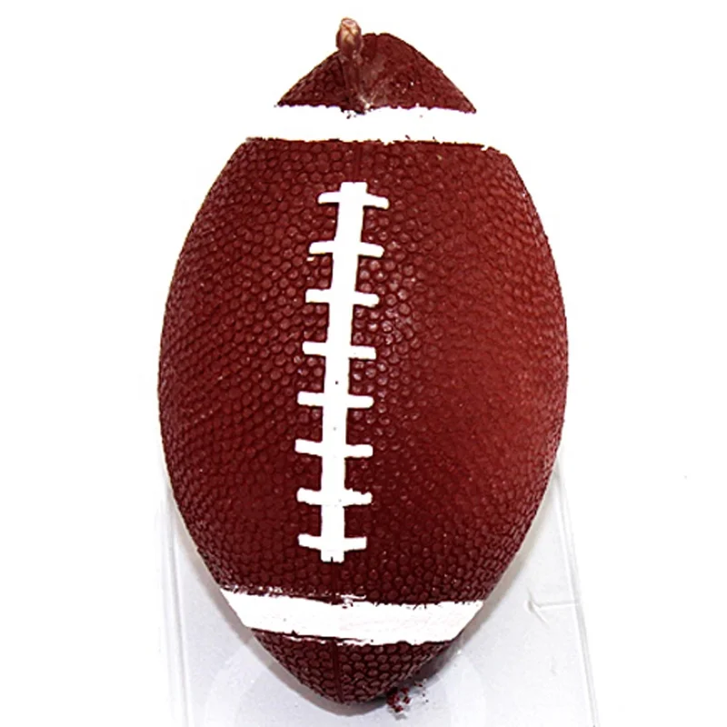 LZ0103 Promotional Customized 3D Rugby American Football Shape Silicone Soap/Candle Mold