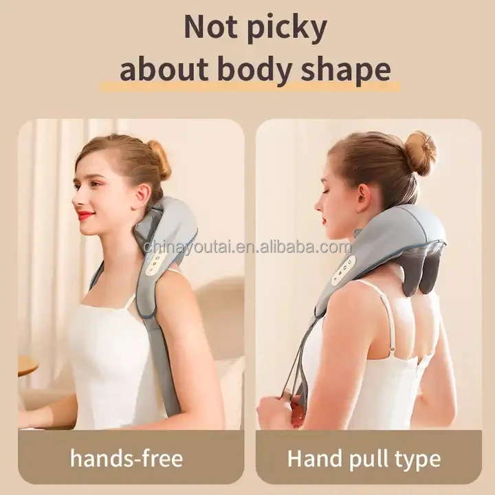 2024 Most Popular Multifunctional Kneading Massage Shoulder Massager Electric Smart Neck Massage Shawls