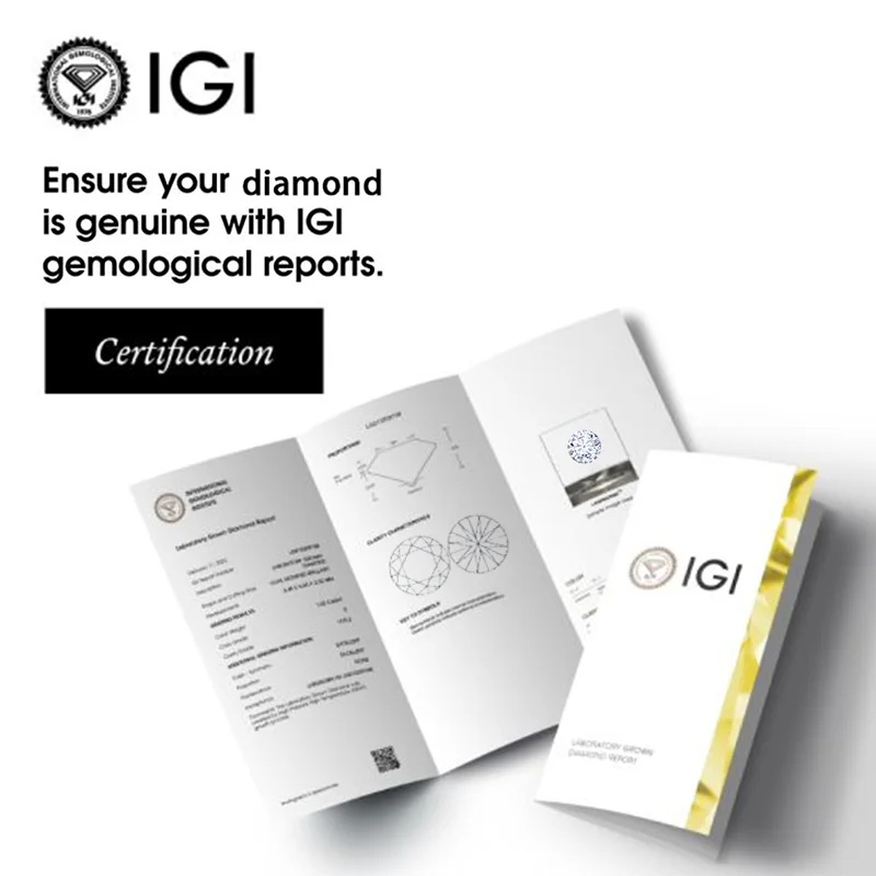 Сертифицированный IGI GIA 1ct 2ct оптовая продажа лаборатория алмазная круглая форма HPHT CVD Lab Выращенный алмаз