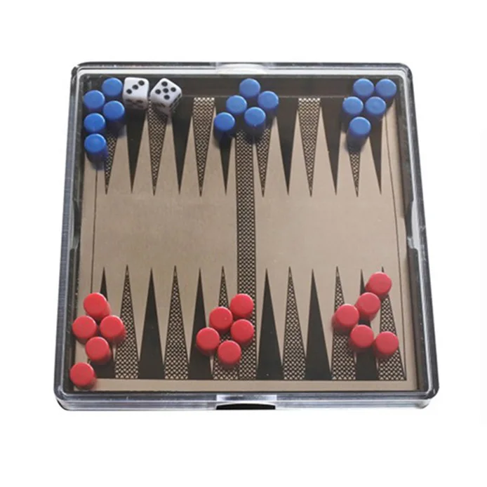 Kids Tabletop Magnetic Ludo Mini Travel Flying Chess Board Game Set