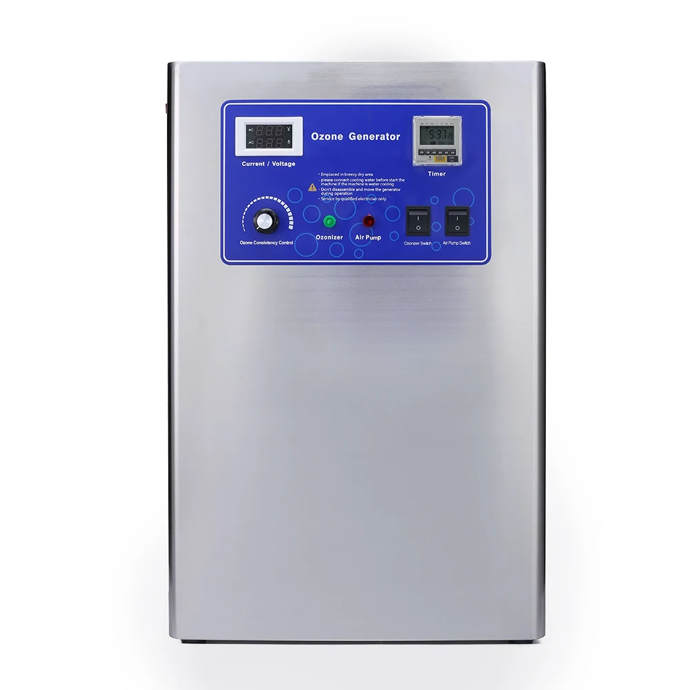 Qlozone industrial commercial portable led screen air purifier water treatment ozone machine ozone generator 10kg/h