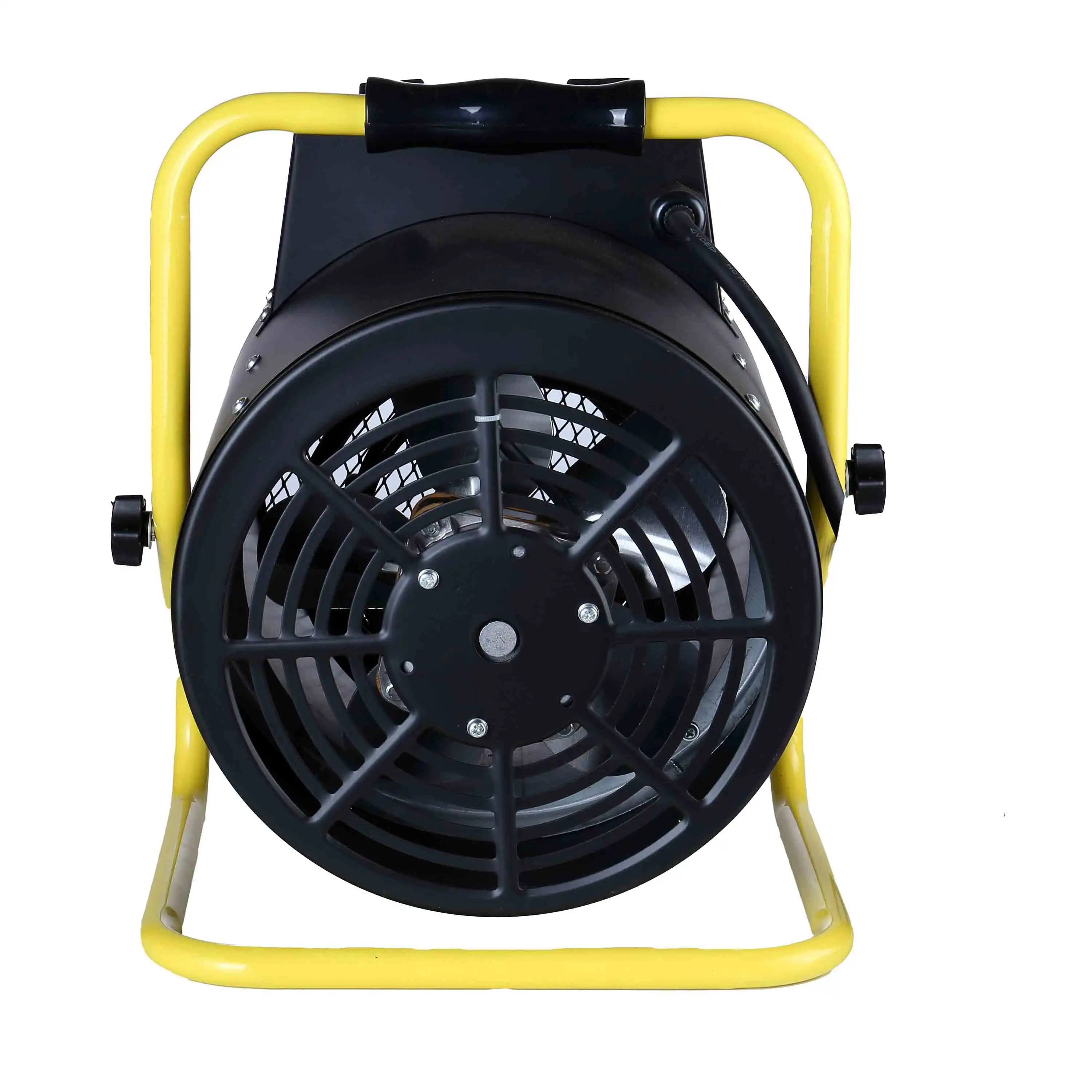 3000W Yellow Adjustable Thermostat Electric Industrial Fan Heater With Fan