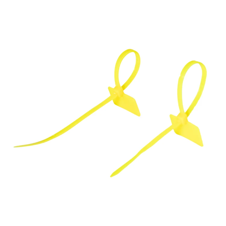 Yellow customized length heavy resistant high quality nylon cable ties zip