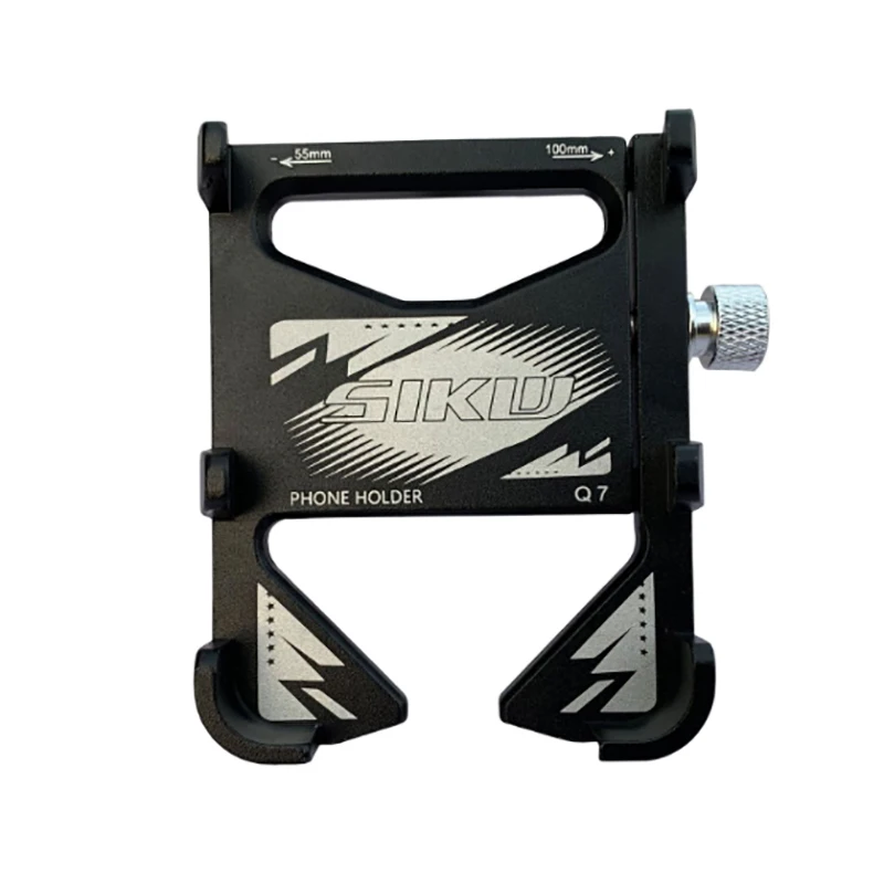 Q7 Mobile Phone Holder Aluminium Alloy Rotate 360 Degrees Fit for Bicycle Motorbike Electromobile Mobile Phone Holder Flexible