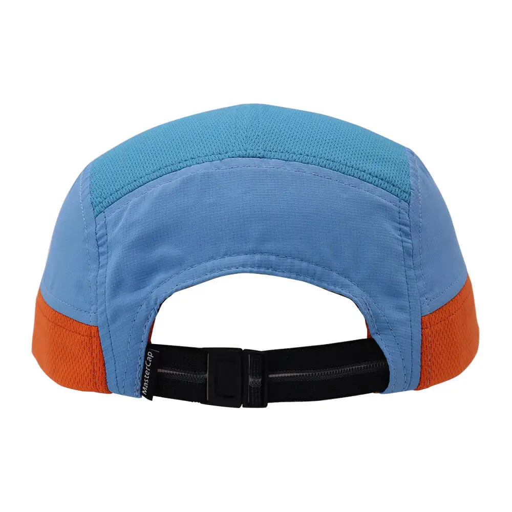 Cap factory custom 8 panel camper cap with laser cut logos