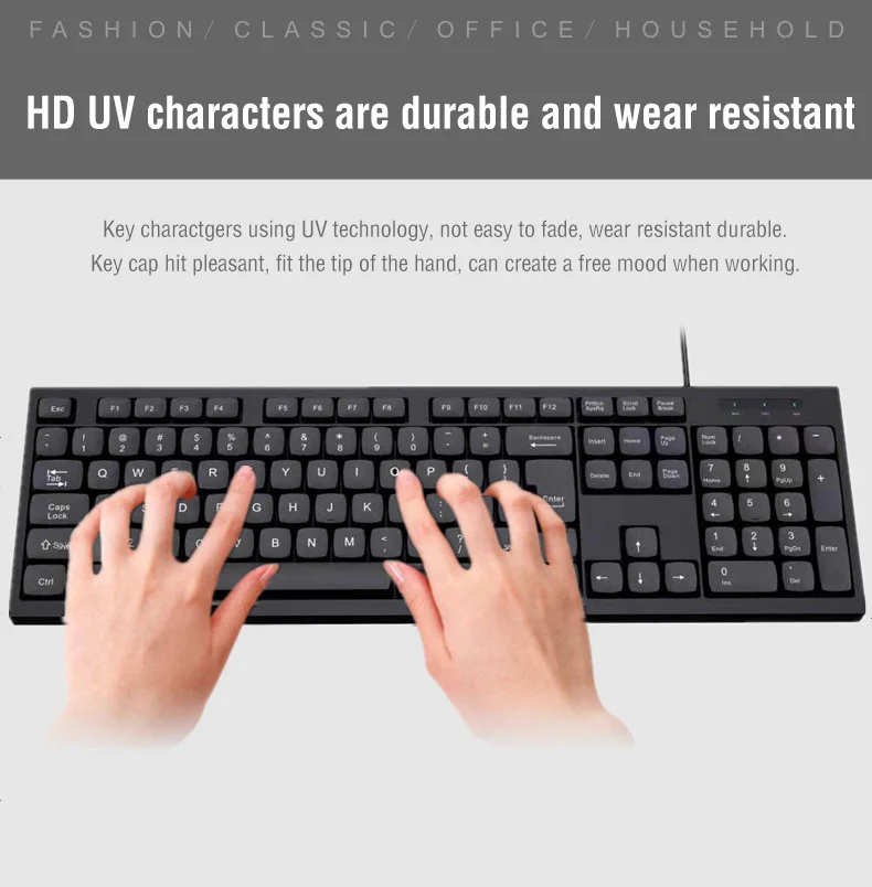 Factory Supply Laptop Desktop Computer Office Business Mouse and keyboard Combo Wired Keyboard and Mouse Set