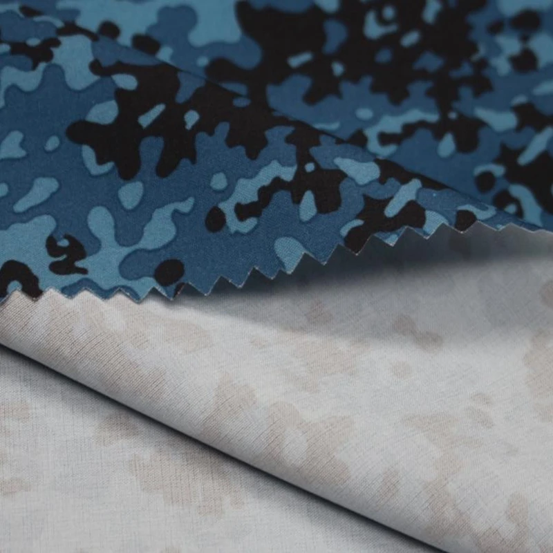 Soft touch woven polyester 4 way stretch fabric with print