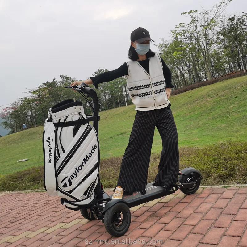 1200w Powerful Three Wheel Golf Board Electric Scooter With Chart Bag Holder