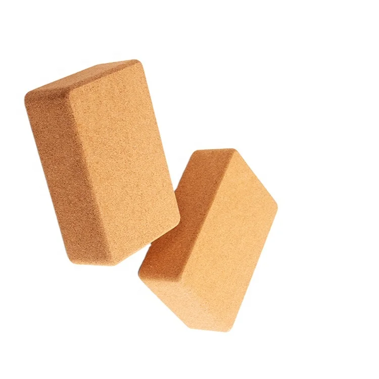 Высококачественный Экологически чистый блок для йоги 3*6*9 дюймов из натуральной пробки, профессиональное оборудование для йоги из пробки, более удобное