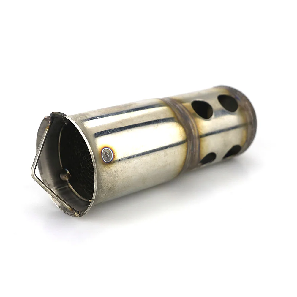 Motorcycle Universal Stainless Steel Exhaust Muffler Escape Silencer DB Killer Noise Sound Eliminator Catalyst For Off Road Bike