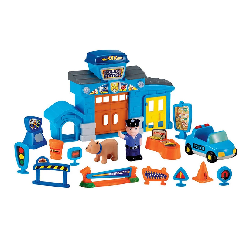 Traffic Police Toy Police Station Free Sample Pretend Play Toy Role Play Game Toy Factory