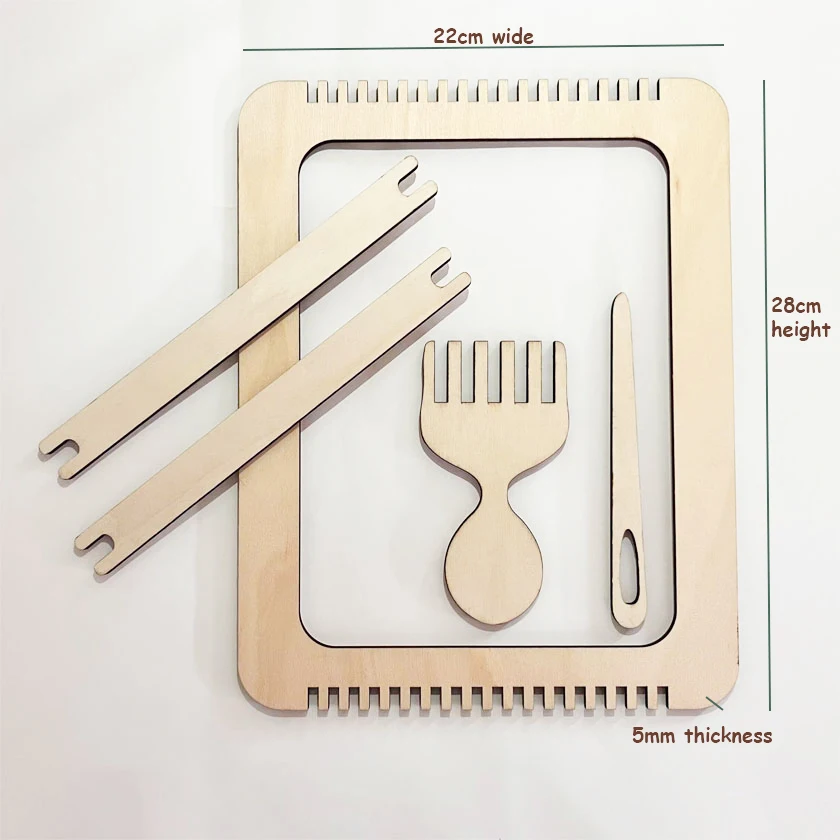 Handmade DIY Craft Hobby Wooden Weaving Loom