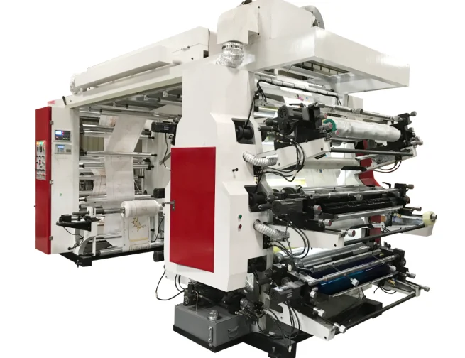 6 Color Plastic /Non Woven Fabric Bag  Making Flexo Printing Machine Price