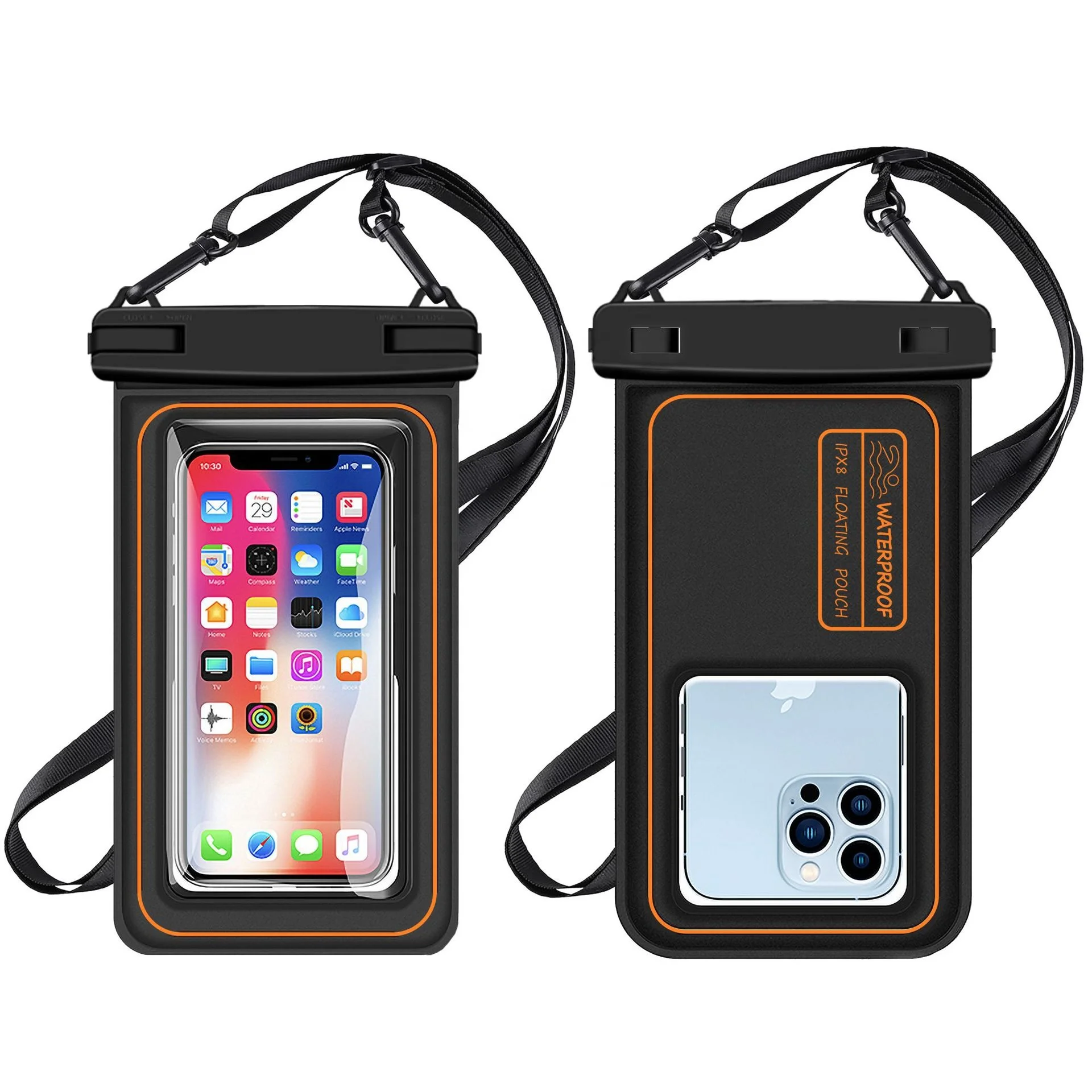 Adjustable Lanyard for Walkie Talkie Protective Sleeve Rainproof Bag Case Pouch cell Phone Dry Bag Waterproof Phone Pouch
