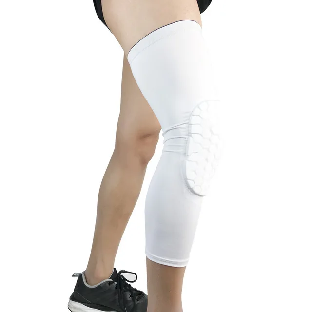 Wholesale Honeycomb Sport Knee Pads Long Compression Protective Knee Pads Knee Support Brace For Basketball Volleyball