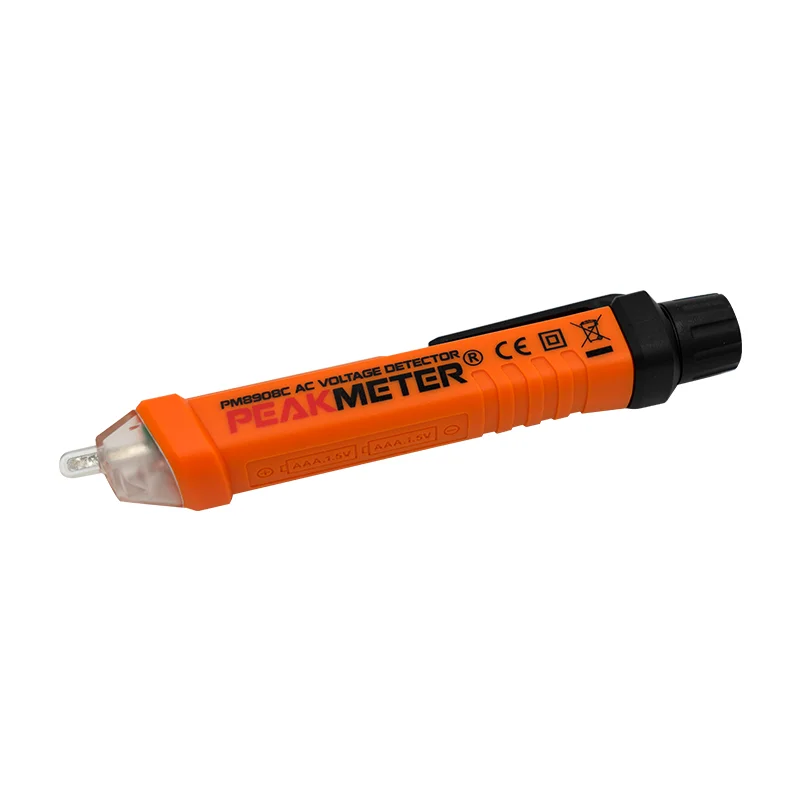 PM8908C nvc tester Factory Supply Non Contact Electronic AC Voltage Detector Pen With LED Alarm live wire test